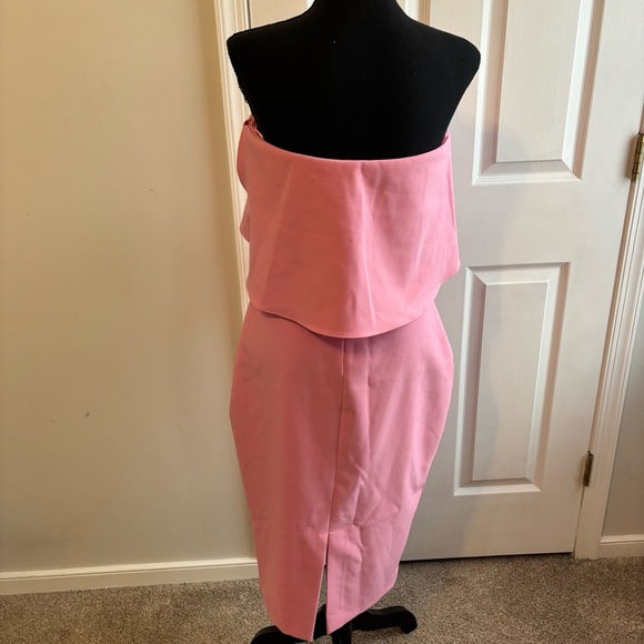 Likely Driggs Strapless Midi Dress in Pink Size 8 - Picture 4 of 11